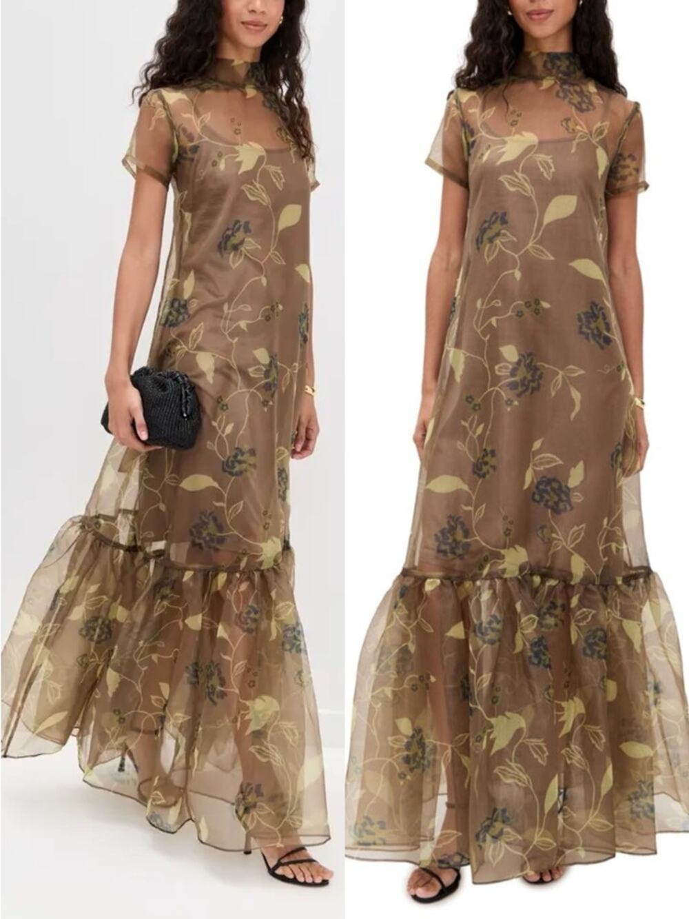 STAUD Calluna Vintage Floral Maxi Dress - Picture 1 of 9